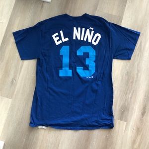 Majestic Kansas City Royals Salvador Perez Nickname “El Niño” Jersey T-Shirt